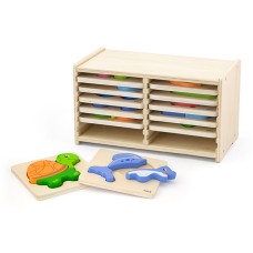 Block Puzzle - 12pcs Set with Storage Shelf Block Puzzle - 12pcs Set with Storage Shelf