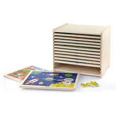 24 Piece Puzzle - 12pcs Set with Storage Shelf 24 Piece Puzzle - 12pcs Set with Storage Shelf