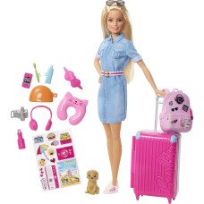 Barbie Travel Doll with Puppy & Accessories Barbie Travel Doll with Puppy & Accessories