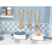 Blue Kitchen with Accessories Blue Kitchen with Accessories