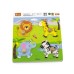 Big Wooden Knob Puzzle - Wild Animals Big Wooden Knob Puzzle - Wild Animals