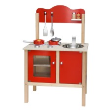 Red Noble Kitchen with Accessories Red Noble Kitchen with Accessories